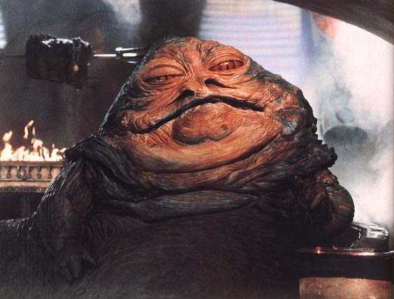 princess leia jabba the hutt. Princess Leia: [Leia has been