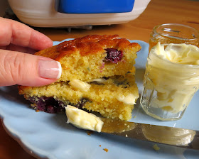 Blueberry & Vanilla Breakfast Corn Bread