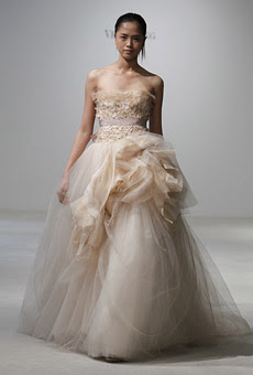 vera wang spring ruffle wedding dress