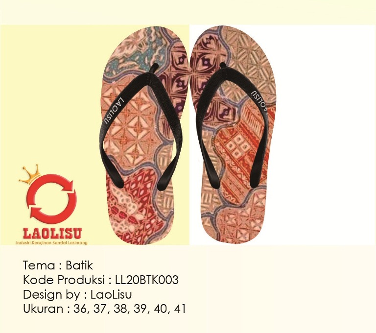Produk Sandal  Batik Industri Kerajinan Sandal  Laolisu 