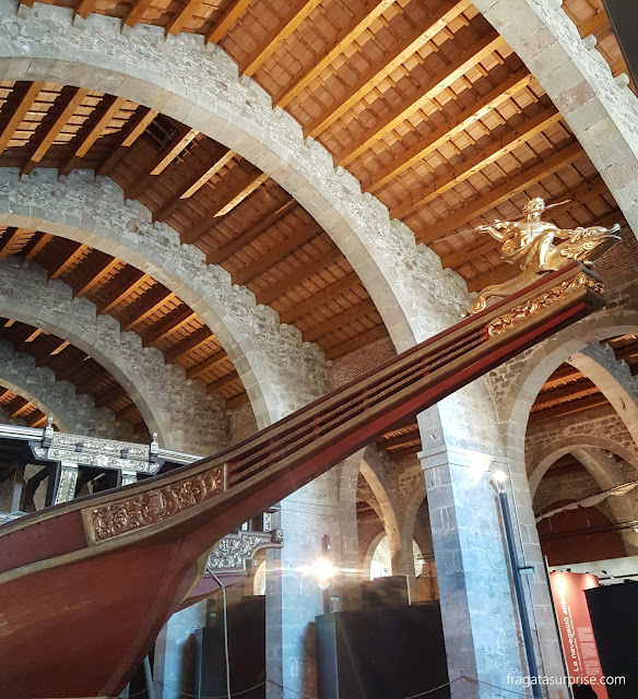 Galera real da Armada Castelhana na Batalha de Lepanto, no Museu Marítimo de Barcelona