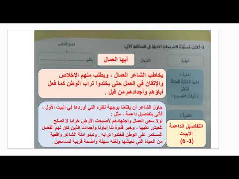 التشبيه والفعل الصحيح لغة عربية صف سابع 2023