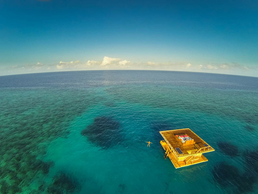  14 Crazy Hotels That Will Give You Serious Travel Goals -The Floating Hotel in Zanzibar, Tanzania is precisely what it sounds like, and gives guest some incredible perspectives on sea life.