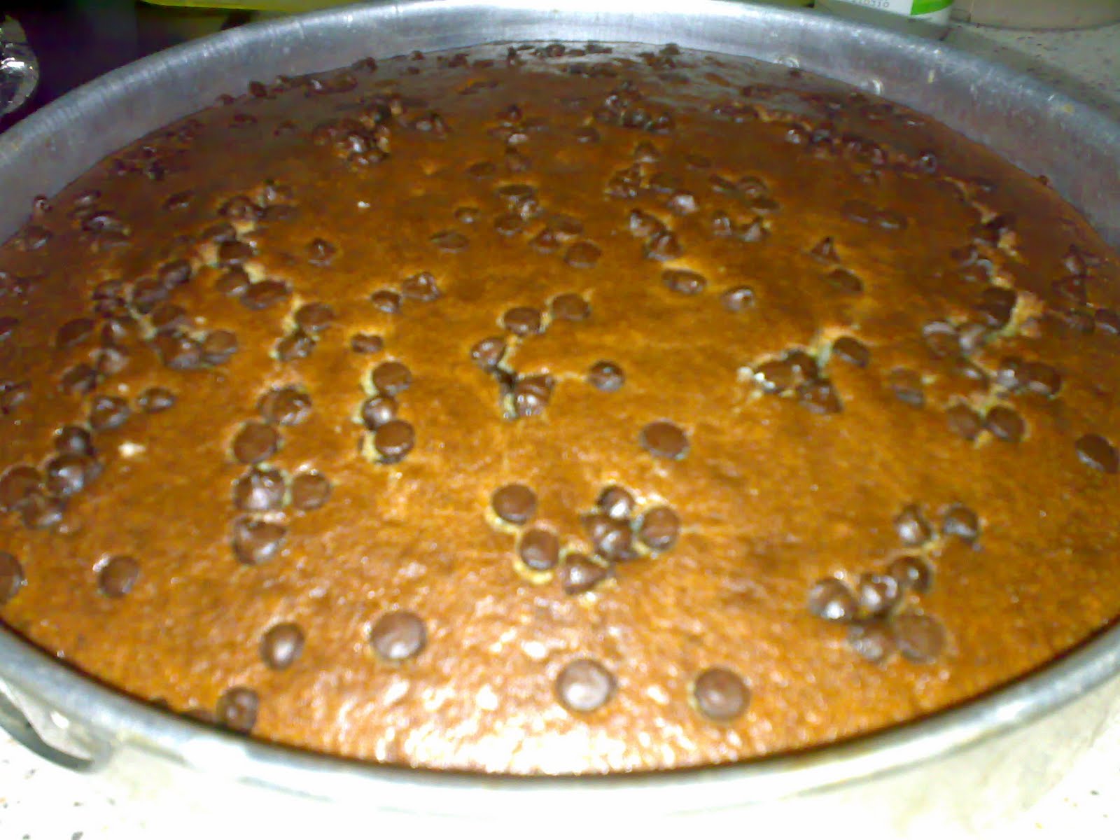 INAHAR'S COOKING TIME!: KEK PISANG CHOCOLATE CHIP