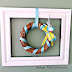 Spring Wreath Done in a Frame