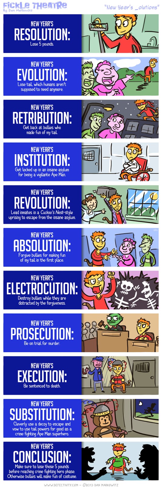 New Year's Resolutions Cartoon