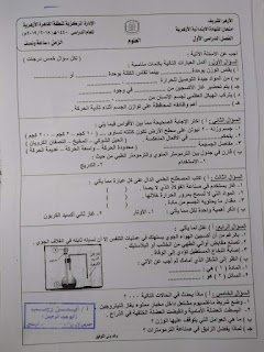 امتحانات علوم الصف السادس الترم الثاني الأزهر الشريف