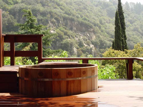 ' All About Modern Ideas ': Wooden Cedar Hot Tub from 