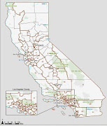 Map of California's congressional districts. (california )