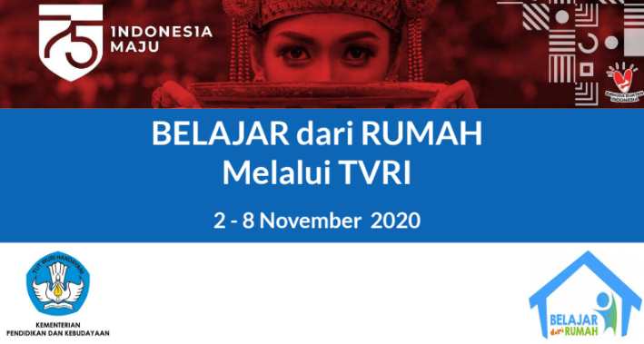 Panduan BDR di TVRI Minggu Ke 30 (2 – 8 November 2020)