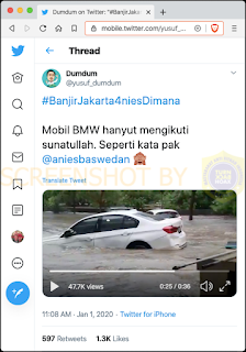 BMW Hanyut Yusuf Dumdum hoax