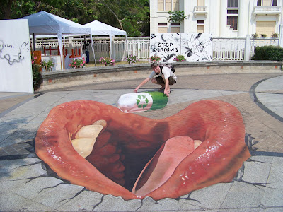 sidewalk art pictures - amazing 3d sidewalk chalk art