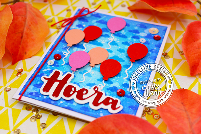 #Jocelijne #Carlijndesign #Jocelijnedesign #handmadecard #cardmaking #birthdaycard #cardmaking  #handmade #dieset #paperart #hobby #distressink #papierkunst #dutchcardmaker #cloud9crafts #scrapenco #noorenzo #letspartydieset #SnijmallenGefeliciteerdhoera