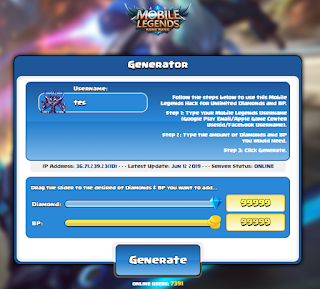 Mlegendstool com || Mlegendstool.com Generator Hack Diamond & BP Gratis 2019