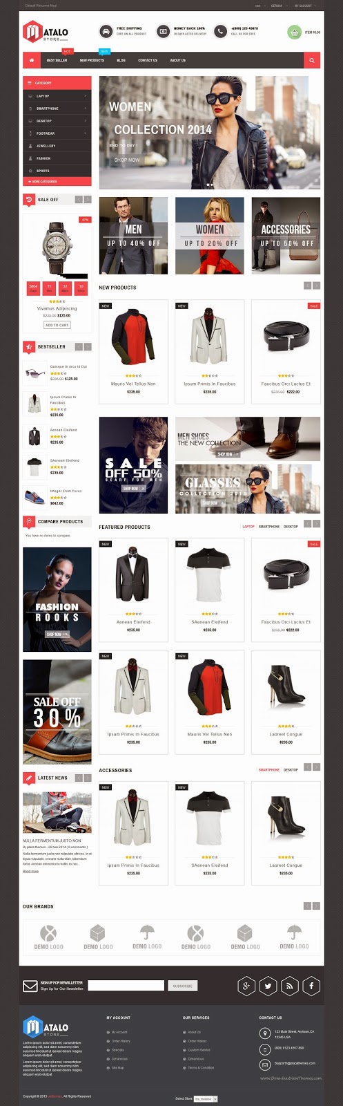 Responsive Multipurpose Magento Theme 2015