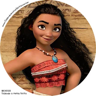 Moana Party Free Printable Wrappers and Toppers for Cupcakes. 