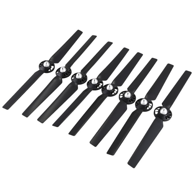 8Pcs Propeller for Yuneec Q500 Typhoon 4K Camera Drone Spare Parts Quick Release Self Locking Props Replacement Blade(Black)