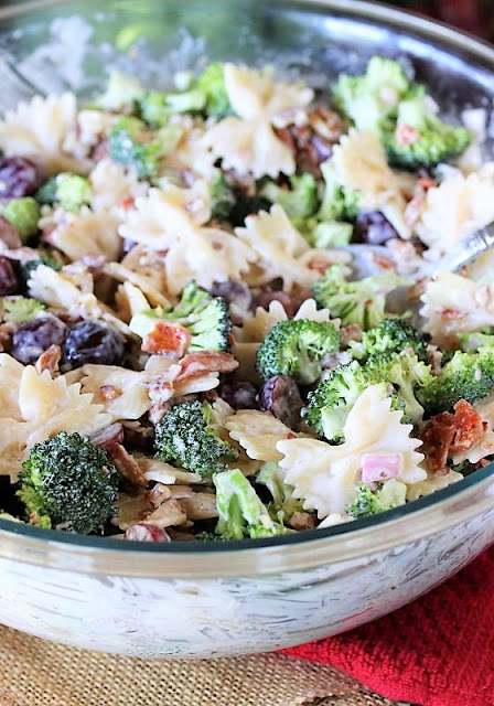 Broccoli Pasta Salad with Grapes Image