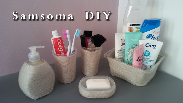 صنع اكسسوارات حمام  . إصنعي إكسسوارات مميزة لحمامك باقل تكلفة // DIY : How to make bathroom accessories . عمل إكسسوارات حمامات . عمل طقم حمام باقل تكلفة .اصنعي أكسسوارات مميزة لحمامك . How to make bathroom accessories