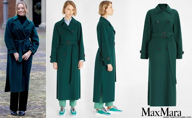 Princess Ariane wore Weekend Max Mara Potente Classic Belted Wool Coat