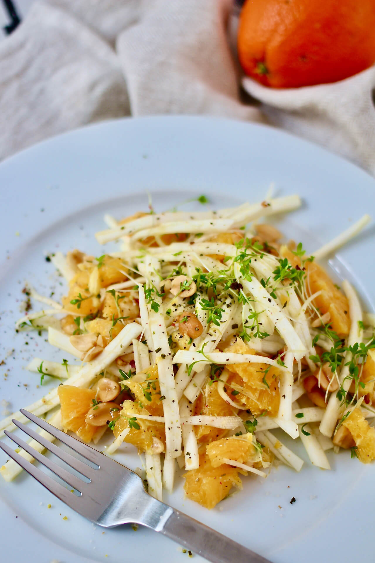 Rezept für einen Orangen-Sellerie-Salat