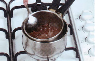 Préparation de chocolat au bain_marie