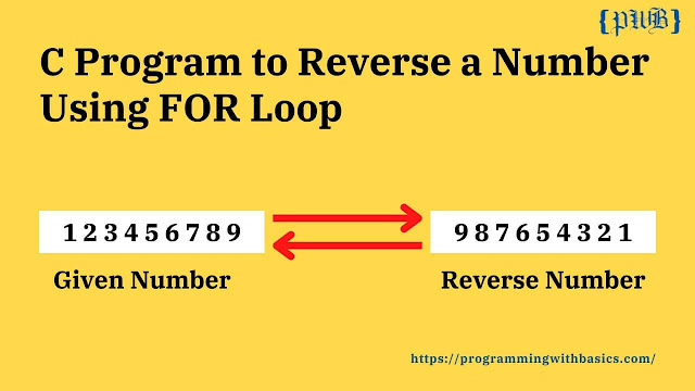 C Program to Reverse a Number Using FOR Loop