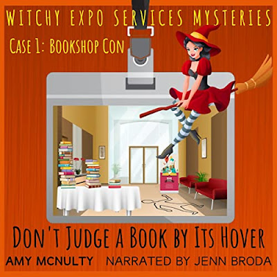 book cover of paranormal cozy mystery Don't Judge a Book by Its Hover by Amy McNulty