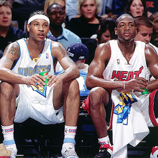 Carmelo Anthony y Dwane Wade