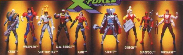 Gentlemen of Leisure: X-amining X-Men Action Figures: X-Men Series I & II,  X-Force Series I