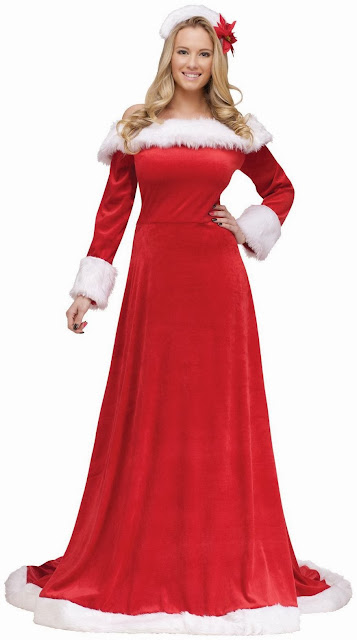 Lady Santa Dress Adult Costume