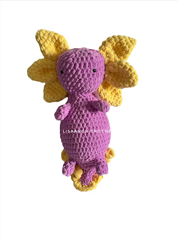 axolotl plush crochet toy pattern FREE