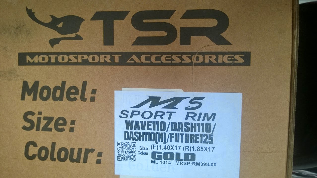 Sport Rim  TSR M5 For Honda  Dash  110 PALEX MOTOR  PARTS 