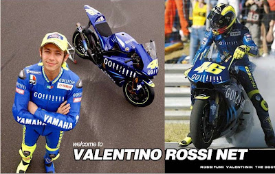 Wallpaper Valentino Rossi with Yamaha