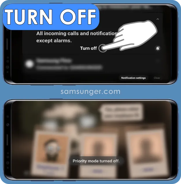 Turn Off Priority Mode from Notification Panel Picture