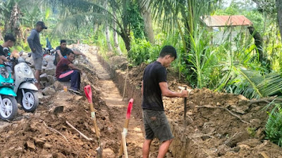 Dimulai, Proyek Drainase di Dusun Dua dan Tiga Desa Ulundoro Guna Atasi Banjir