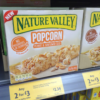 nature valley popcorn bar peanut sunflower