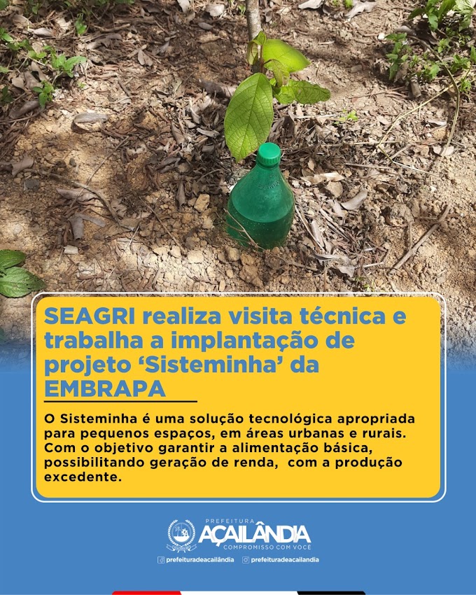  SEAGRI realiza visita técnica e trabalha a implantação de projeto ‘Sisteminha’ da EMBRAPA