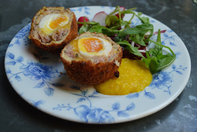 Bar snacks menu at The Botanist Newcastle - scotch eggs