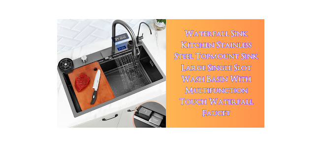 Waterfall Sink Kitchen Stainless Steel