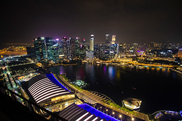 Vista dal Marina bay Sands-Singapore