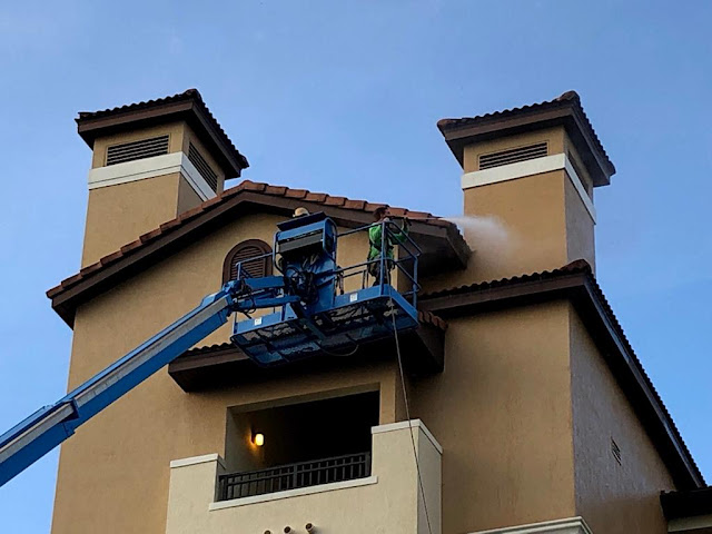 Commercial exterior painting