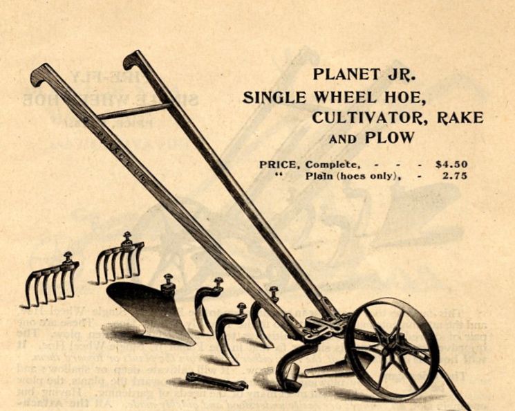 Planet Jr. Wheel Hoe From 1898 Catalog