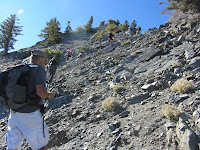 The steep, rocky section of North Backbone Trail