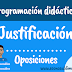 JUSTIFICACIÓN de la programación didáctica. Oposiciones 2024-2025 (secundaria y FP)