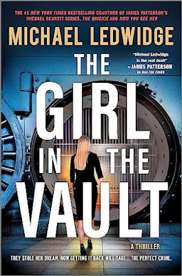 book cover of legal thriller novel The Girl in the Vault by Michael Ledwidge
