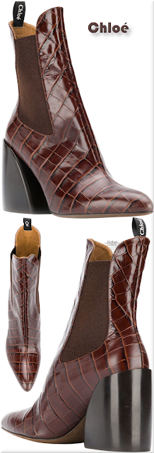 ♦Chloé brown Wave chelsea boots #chloé #shoes #brown #pantone #brilliantluxury