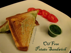 Oil less Potato Sandwich