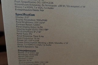 product specs