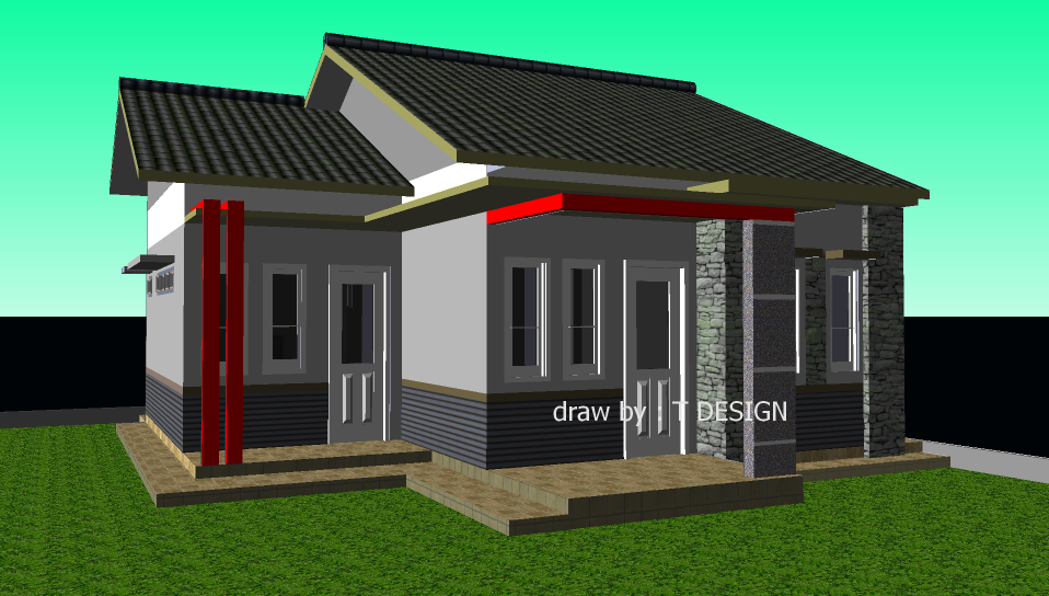 Jasa Desain Rumah: DESAIN RUMAH 9 X 12 M